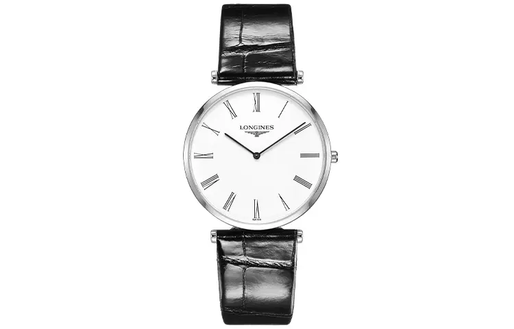 LONGINES Jialan Collection Quartz Movement Men's Watches Watch 37*5mm White Dial Stainless Steel Case