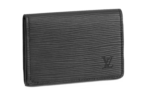 LOUIS VUITTON Enveloppe Carte De Visite Epi Noir Black