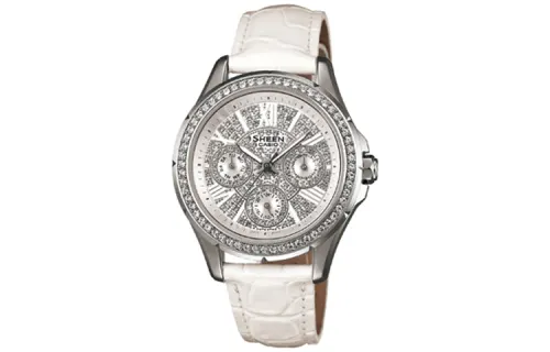 CASIO Women's SHEEN 41mm Silver Watch SHE-3504L-7AU