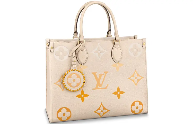 LOUIS VUITTON Onthego Mm Cream/Saffron