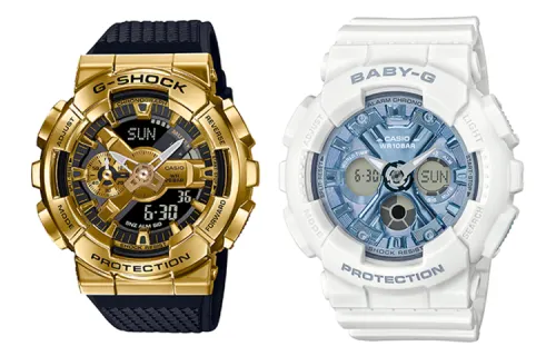 CASIO Unisex Pair Table Series Gold Watch