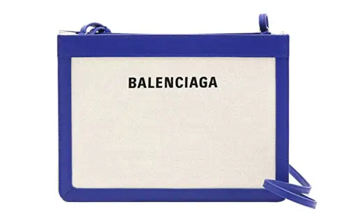 Balenciaga Cash Canvas With Leather And Fabric Crossbody Bag, Shoulder Bag Women's