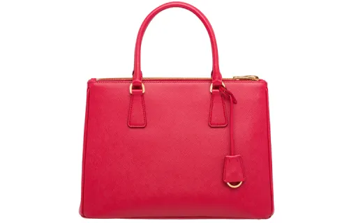 PRADA Saffiano Leather Shoulder Bag, Crossbody Bag, Handbag Large Women's Red