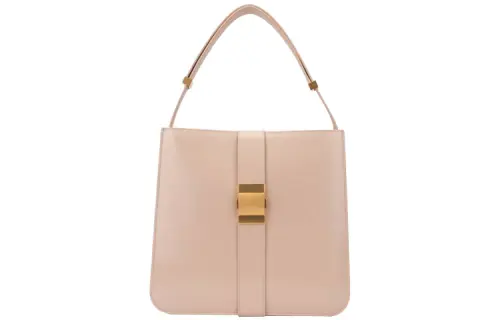 Bottega Veneta Cow Leather Shoulder Bag Women's Pink