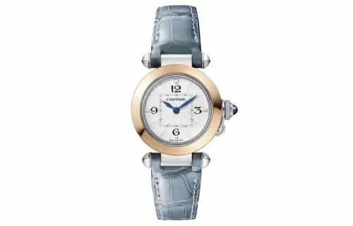 CARTIER PASHA DE Quartz Movement Water Resistant For Everyday Use Women's Watch 30mm Silver Dial