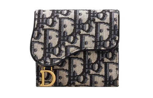 DIOR Saddle Canvas Bag, Card Holder, Coin Purse, Wallet Medium Unisex Denim Blue