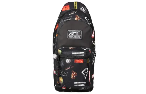 PUMA Print Fabric Crossbody Bag Sling Bag Regular Unisex Black