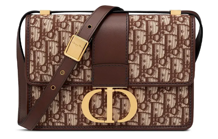 DIOR Leather Montaigne Bag, Box Bag, Crossbody Bag, Shoulder Bag Women's Brown