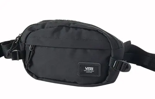 Vans Nylon Fabric Crossbody Bag, Fanny Pack Regular Unisex Black