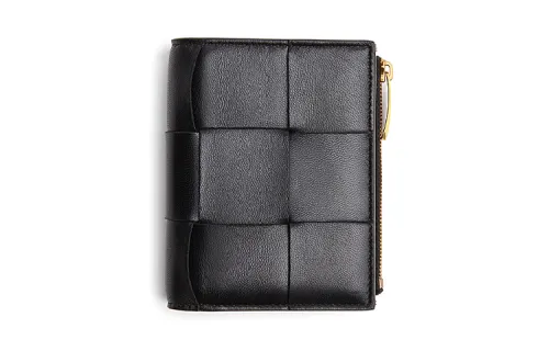 Bottega Veneta Nappa Leather Wallet Mini Men's Black