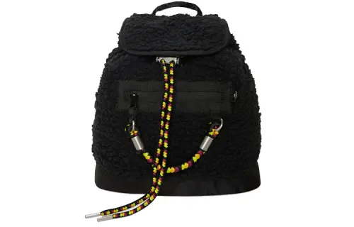 Converse Cotton Faux Sherpa Backpack Mini Unisex Black