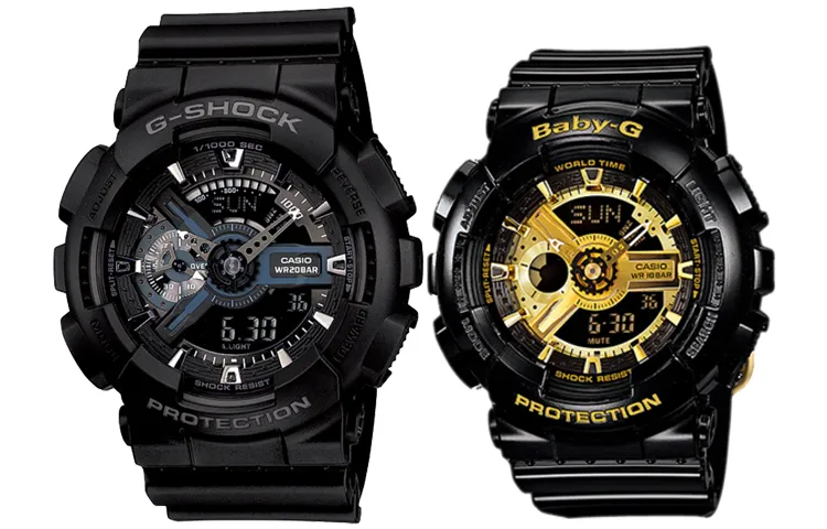 CASIO Unisex Pair Table Series Black Watch