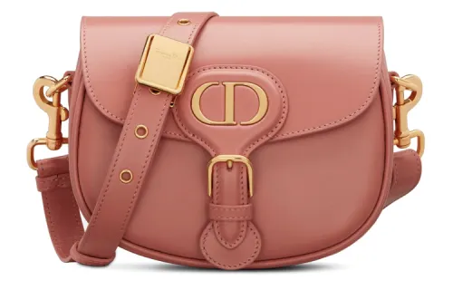 DIOR Bobby Smooth Cow Leather Shoulder Bag, Crossbody Bag Women's Pink