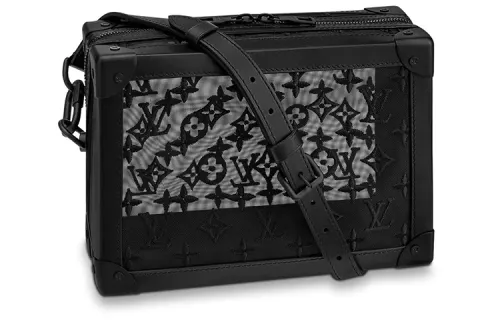 LOUIS VUITTON Soft Trunk Monogram Mesh Black