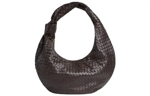 Bottega Veneta Jodie Extra Long Woven Leather One Shoulder Handbag Women's Gummy