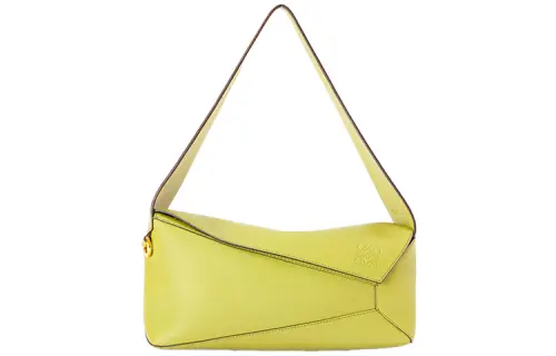 LOEWE Puzzle Hobo Nappa Leather Shoulder Bag, Handbag, Shoulder Bag Women's Lemon