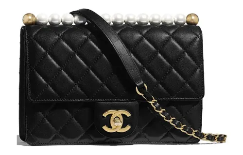 CHANEL Sheepskin Flap Bag, Shoulder Bag, Crossbody Bag Women's Black