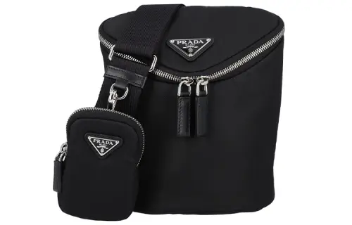 PRADA Nylon Combo Bag, Shoulder Bag, Crossbody Bag Regular Men's Black