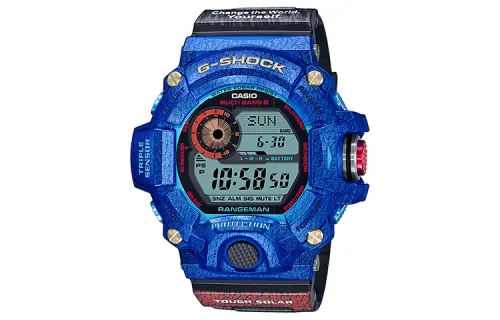 CASIO G SHOCK G SHOCK Quartz Movement Carbon Fiber Strap Watch Men's Watches Blue Dial