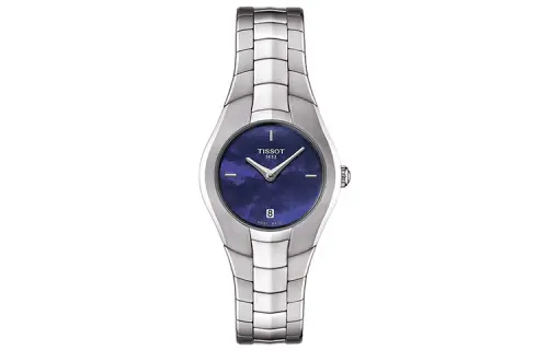 TISSOT T LADY Quartz Movement Women's Watch 25.9mm Blue Dial Stainless Steel Case
