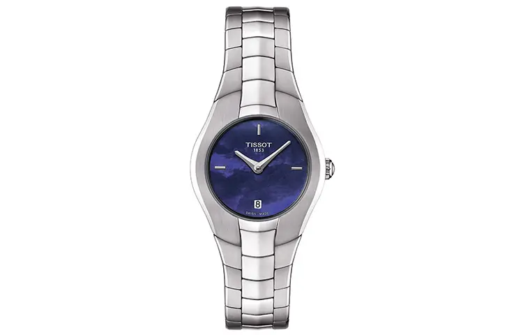 TISSOT T LADY Quartz Movement Women's Watch 25.9mm Blue Dial Stainless Steel Case