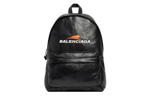 Balenciaga Sheepskin Backpack Unisex Black