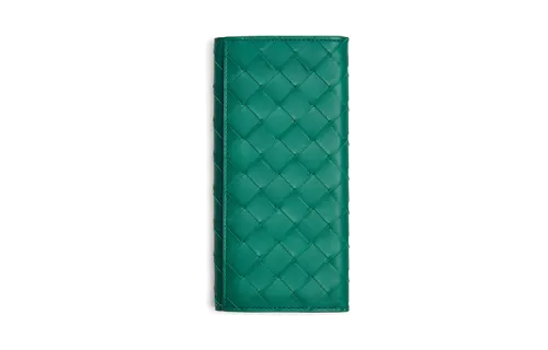 Bottega Veneta Cow Leather Wallet Men's Green