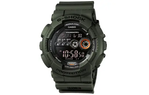 CASIO Men 55mm Black Watch GD-100MS-3