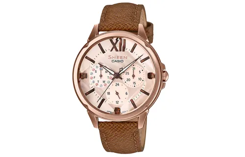 CASIO Women's SHEEN Gold Watch SHE-3056PGL-7A