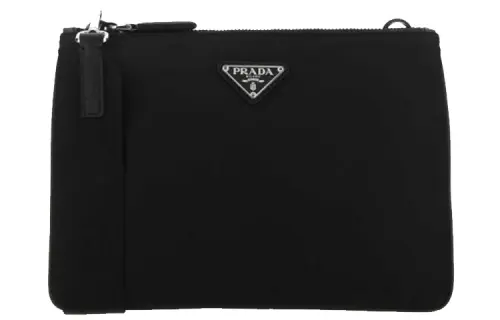 PRADA Nylon Briefcase, Shoulder Bag Men's Black