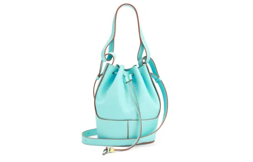 LOEWE Balloon NAPPA Cow Leather Balloons Bag, Bucket Bag, Handbag, Shoulder Bag, Crossbody Bag Small Women's Ice Blue