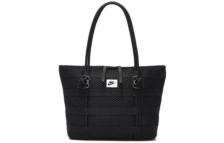 Nike Air Tote Bag Large Capacity Polyester Tote Bag, Shopping Bag, Shoulder Bag, Handbag Unisex Pure Black