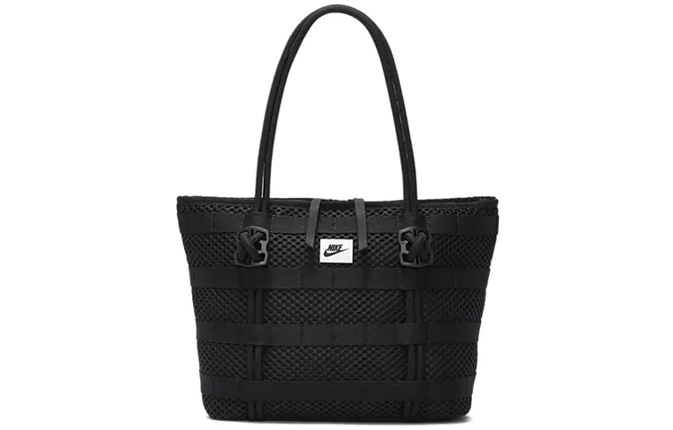 Nike Air Tote Bag Large Capacity Polyester Tote Bag, Shopping Bag, Shoulder Bag, Handbag Unisex Pure Black