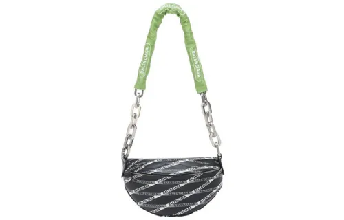 Balenciaga Cow Leather Sling Bag Unisex Black