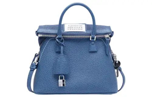 Maison Margiela Cow Leather Handbag Women's Slate Blue