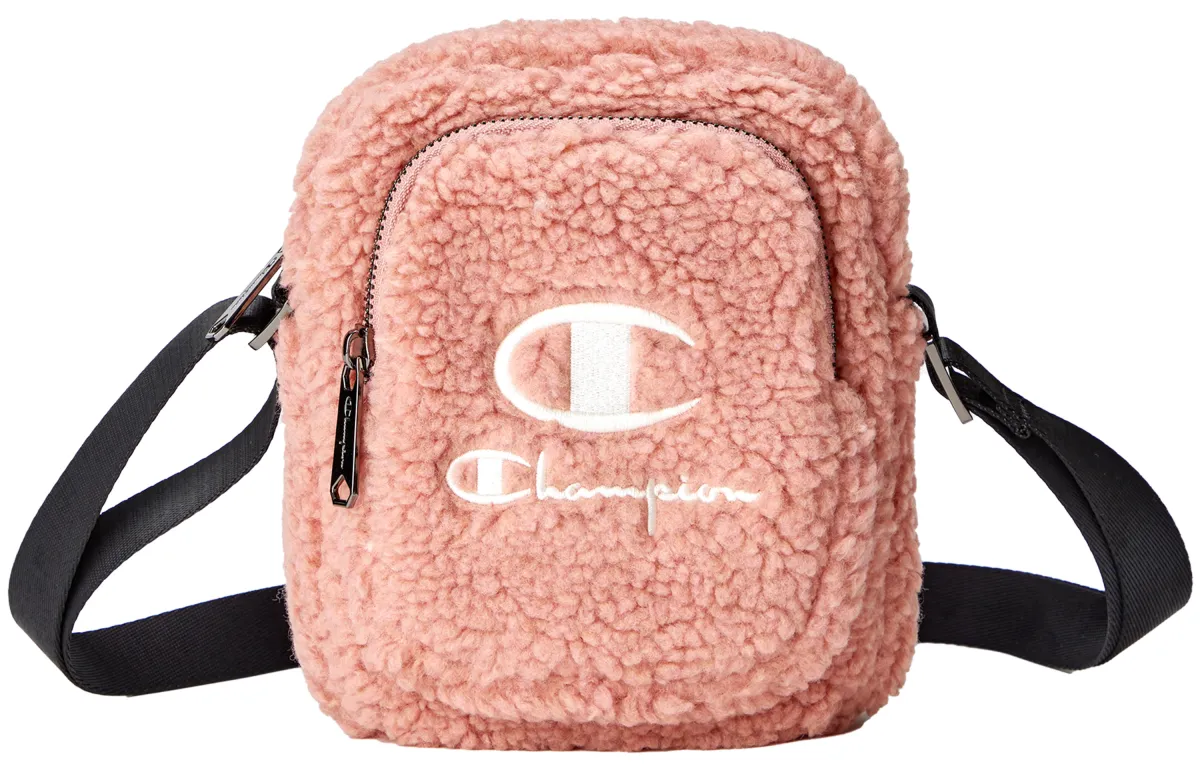 Champion Fabric Shoulder Bag Unisex Ecru/Brown/Pink