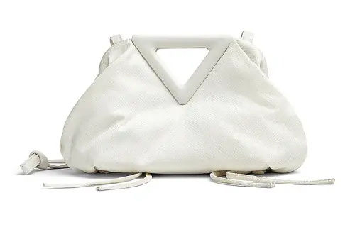 Bottega Veneta Jacquard Polyamide Blended With Polyester Handbag, Shoulder Bag, Crossbody Bag Women's White