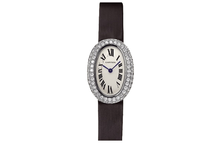 CARTIER Bathtub Collection Quartz Movement 30m Waterproof Women's Watch 26mm White Dial