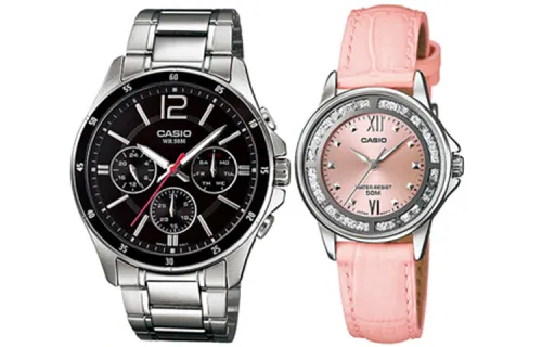 CASIO Unisex Pair Table Series Black Watch