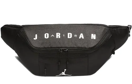 Jordan Polyester One Shoulder Crossbody Fanny Pack Regular Unisex Black