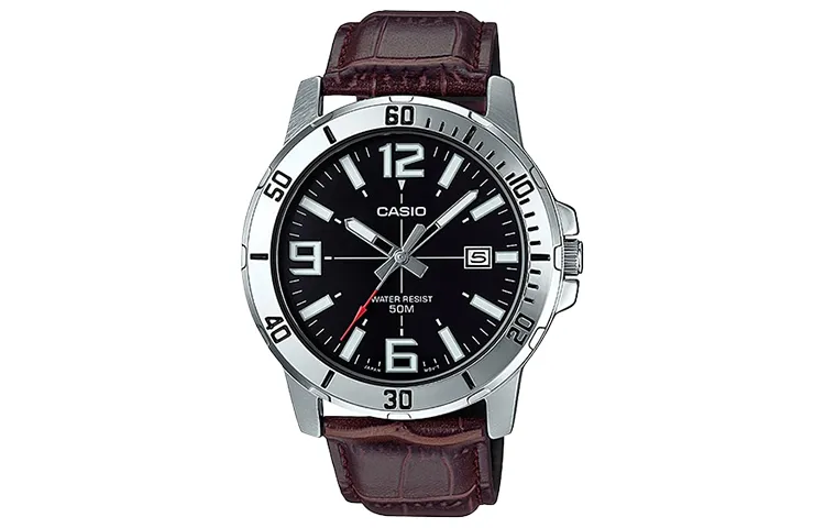 CASIO Men Standard Series Black Watch MTP-VD01L-1BV