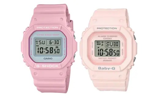 CASIO Unisex Pair Table Series Pink Watch