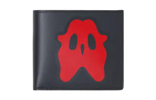 Burberry Leather Wallet Men's Black Red Colorway