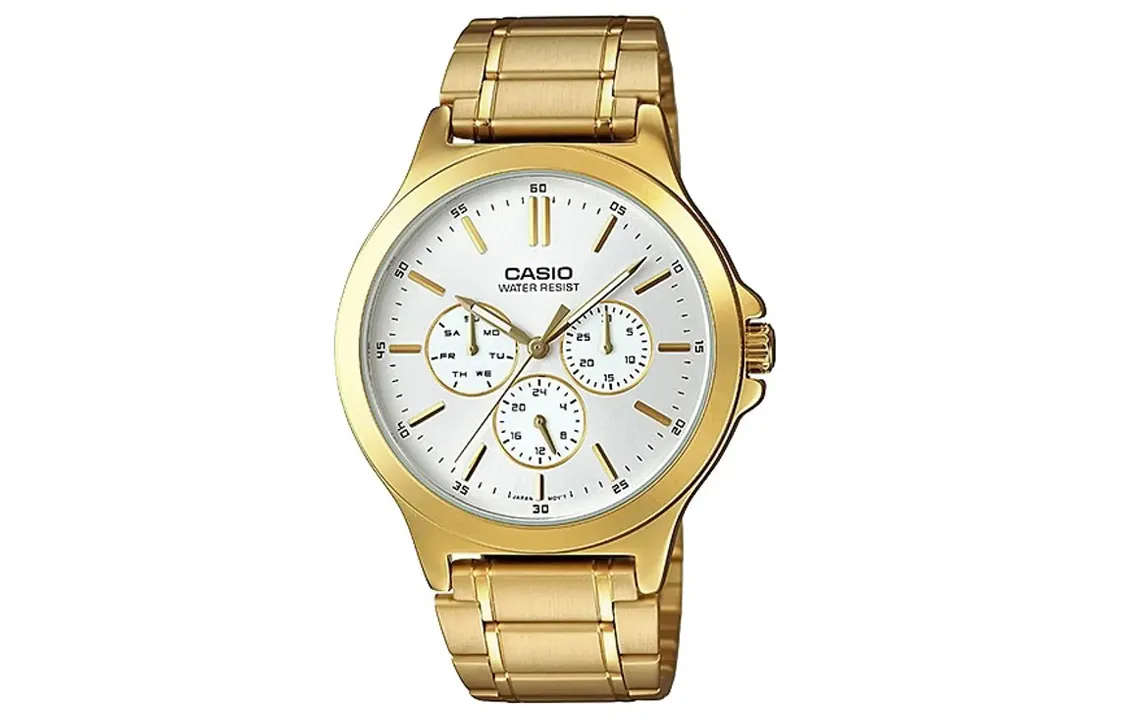 CASIO Men Standard Series 47mm White Watch MTP-V300G-7A