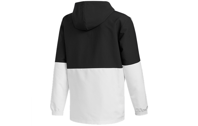Мужская куртка adidas E 3S WB WVN CB (черно-белая) — фото 2