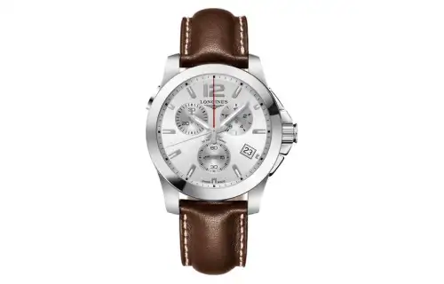 LONGINES Comcast Collection Quartz Movement 50m Waterproof Men's Watch 41mm White Dial Stainless Steel Case