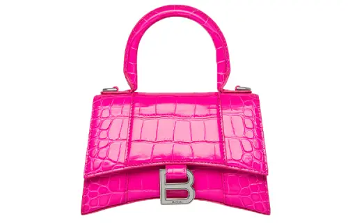 Balenciaga Cow Leather Handbag Women's Rose Pink
