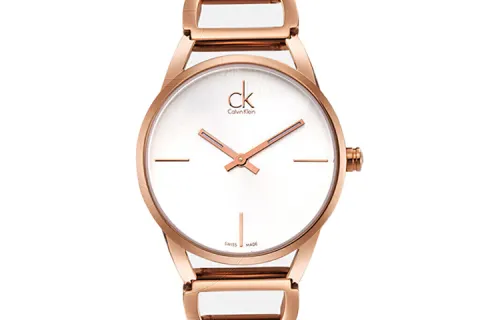 CALVIN KLEIN Elegant Collection Wrist Watches Quartz Movement Stainless Steel Watchband Silver Dial Women's Watch