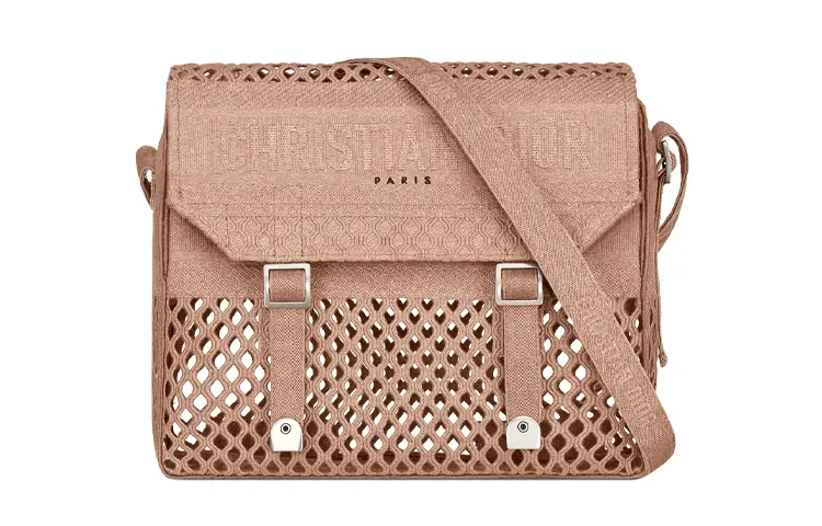 DIOR DiorCamp Cotton Shoulder Bag, Crossbody Bag Regular Women's Nude Pink