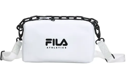 FILA PU, Textile, Synthetic Leather Handbag, Shoulder Bag, Crossbody Bag Regular Women's Jade White